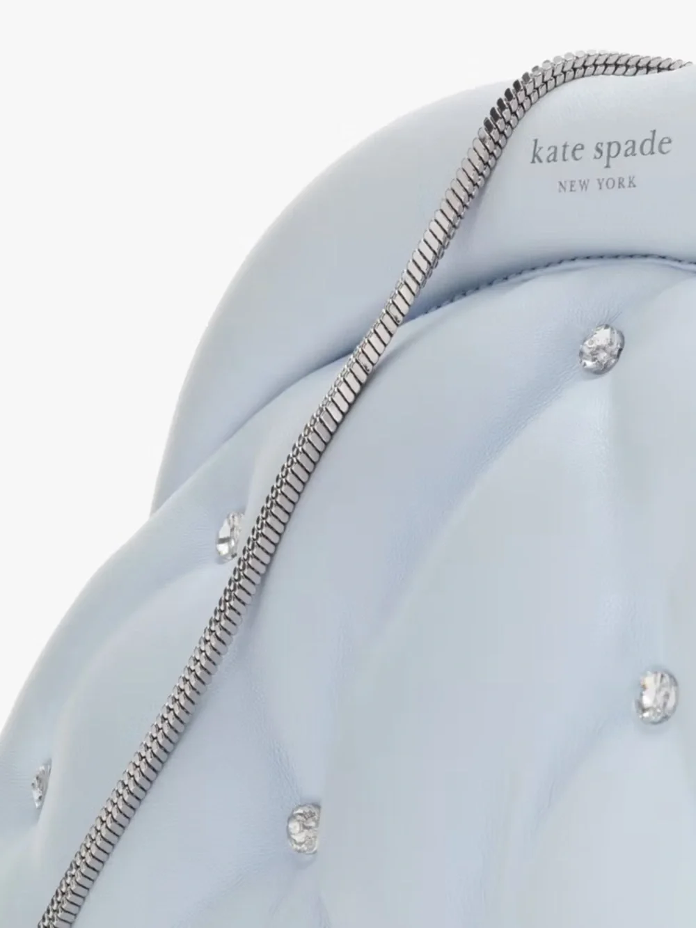 Kate Spade Shade Quilted Cloud Clutch Blue